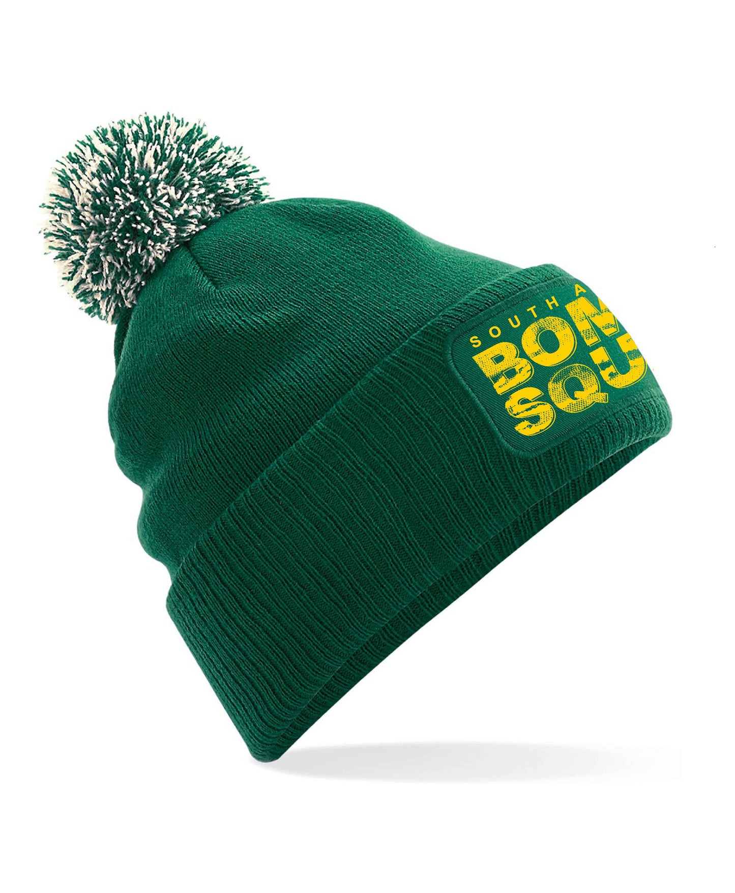 Rugby Bomb Squad Logo Printed Bobble Beanie