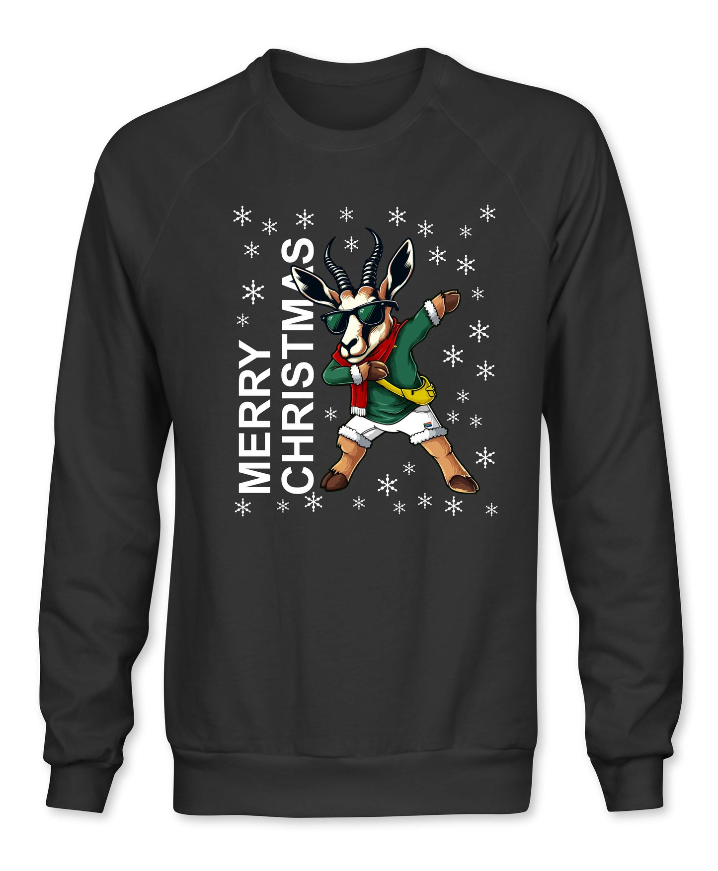 Merry Christmas Cartoon - South African Rugby Christmas Sweatshirt