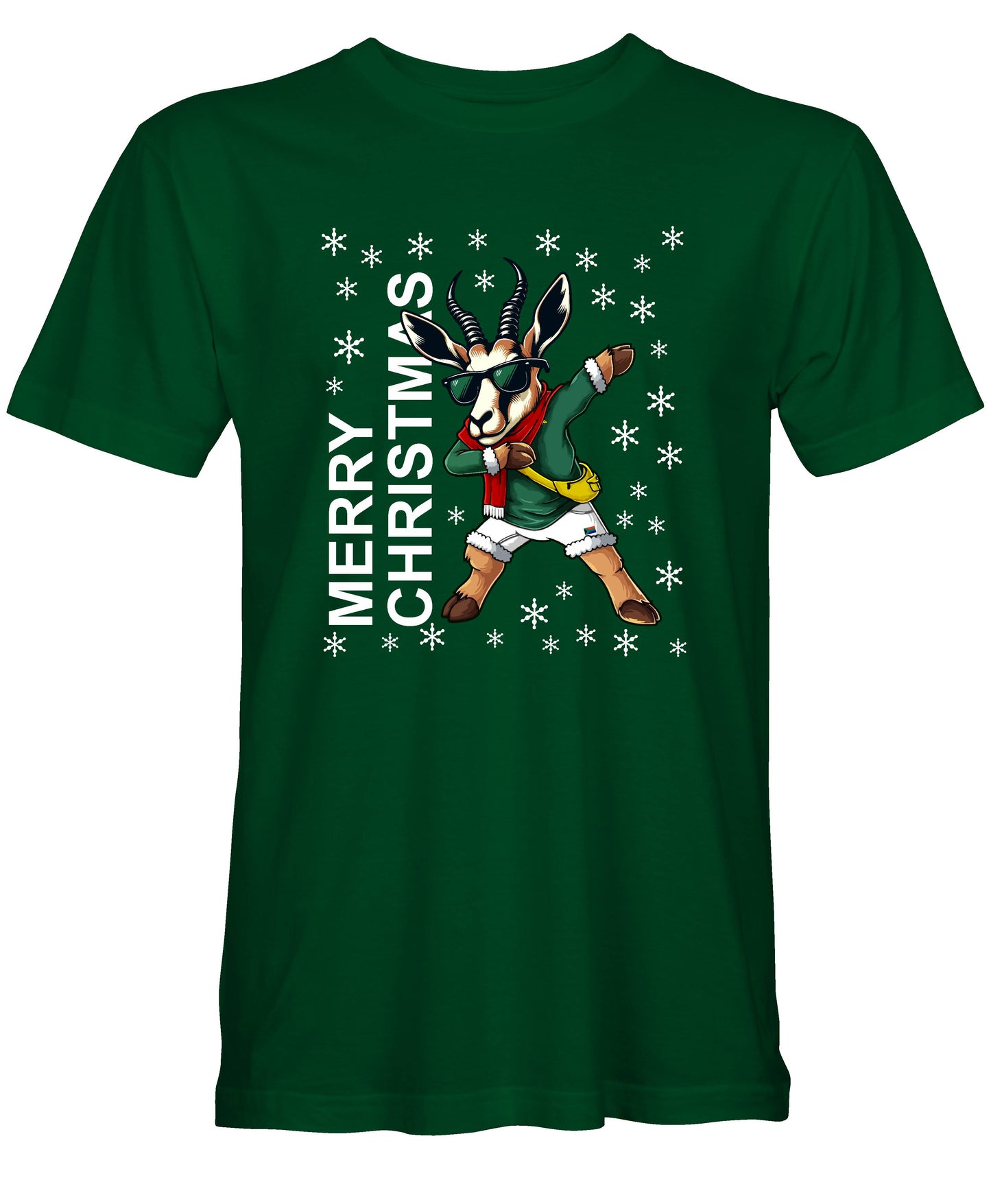 Merry Christmas Cartoon - South African Rugby Christmas T-Shirt