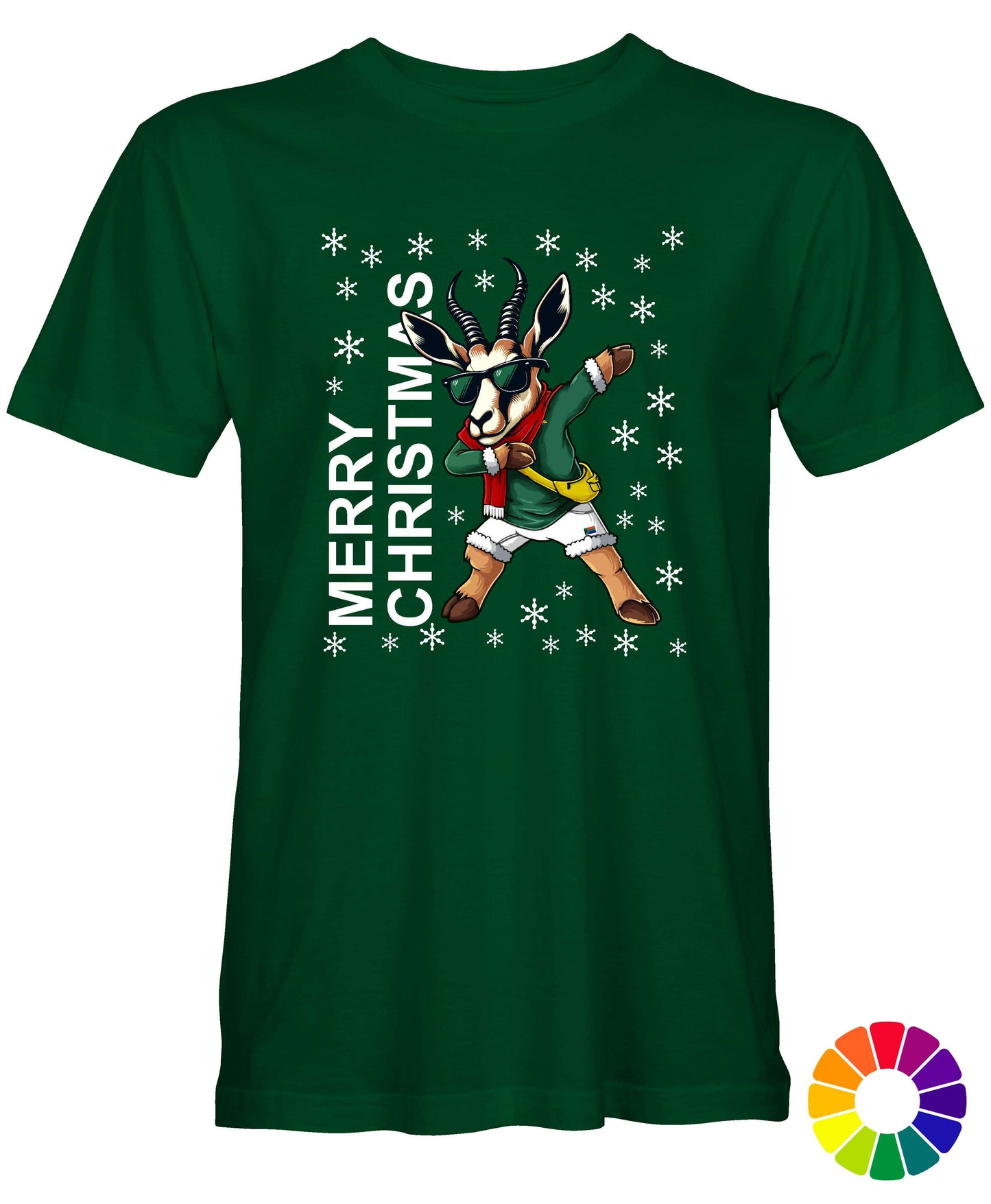 Merry Christmas Cartoon - South African Rugby Christmas T-Shirt