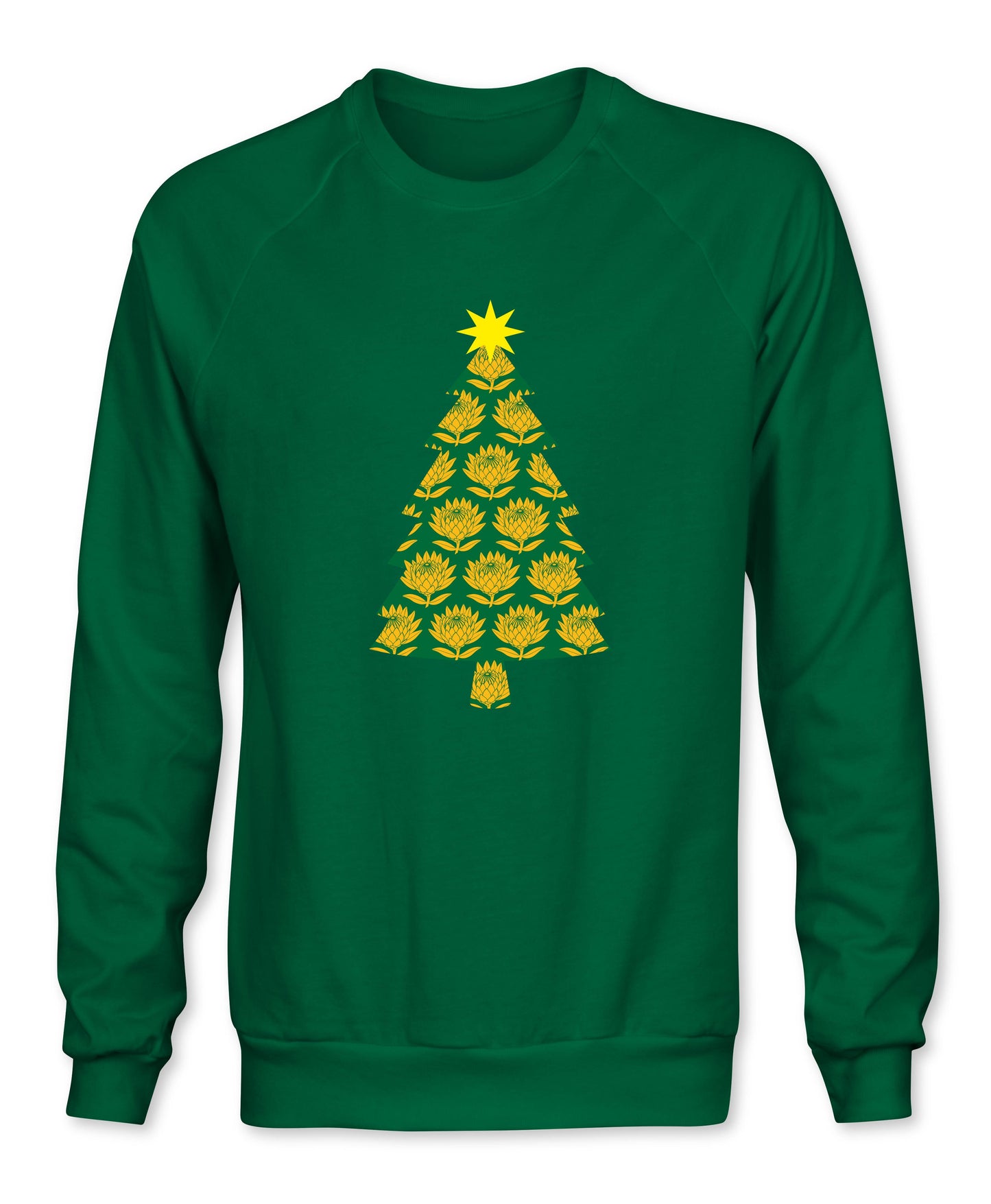 Christmas Tree Gold Protea Sweatshirt