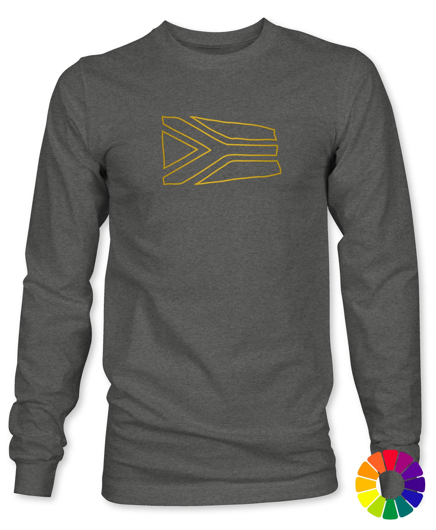 Unisex / Mens Arty South African Flag Long Sleeve T-Shirt
