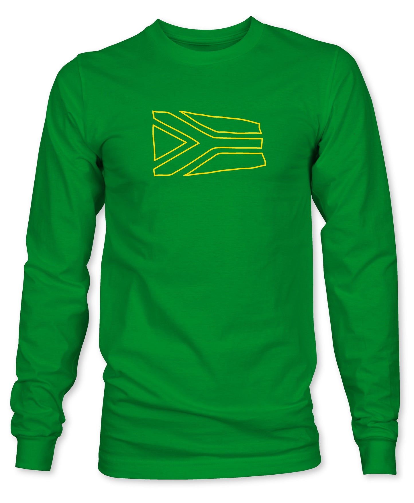 Unisex / Mens Arty South African Flag Long Sleeve T-Shirt