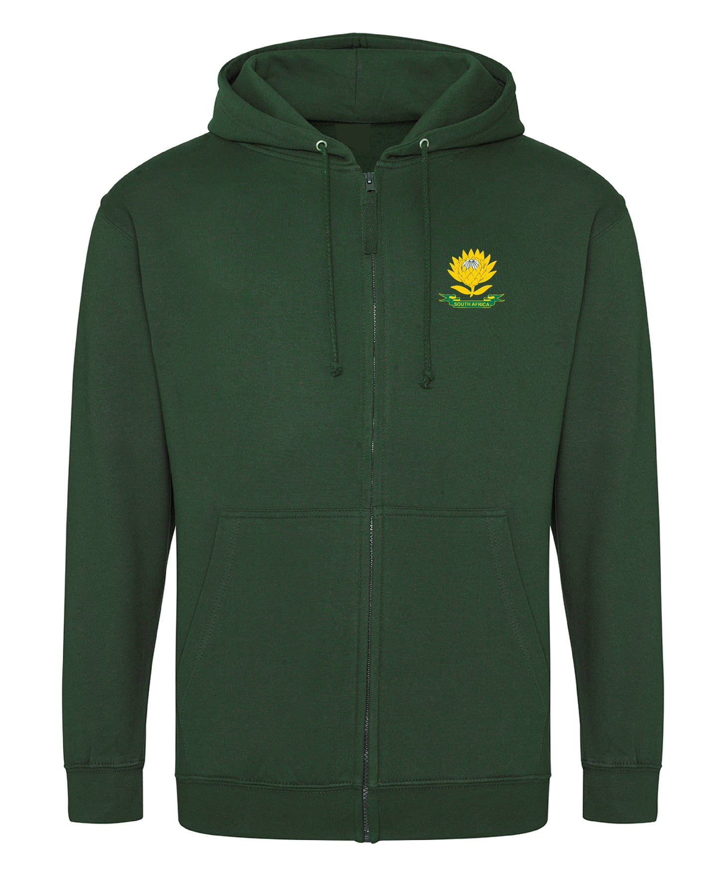 Protea South Africa Embroidered Zipped Hoodie
