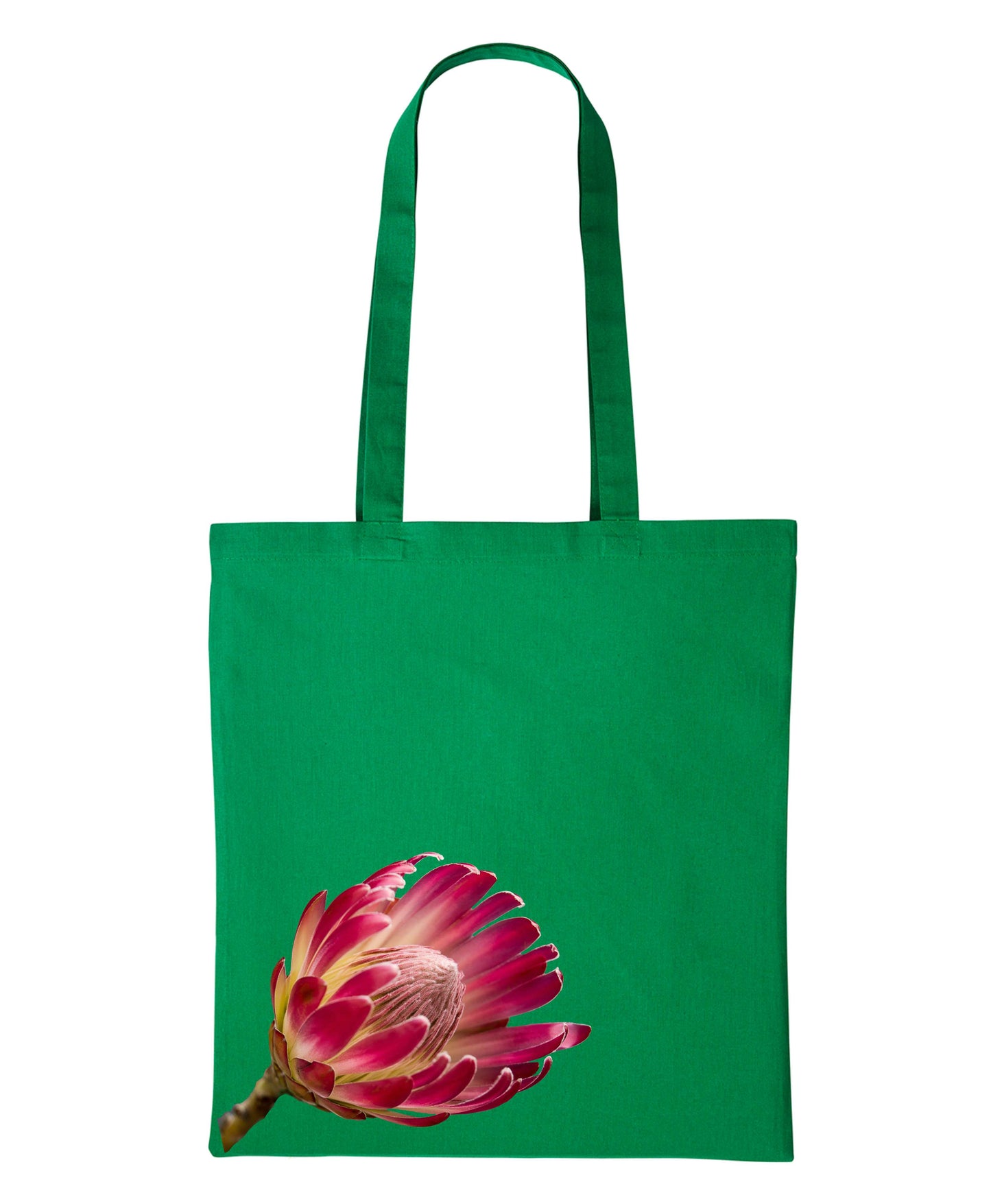 Long Handle Protea Printed Tote Bag