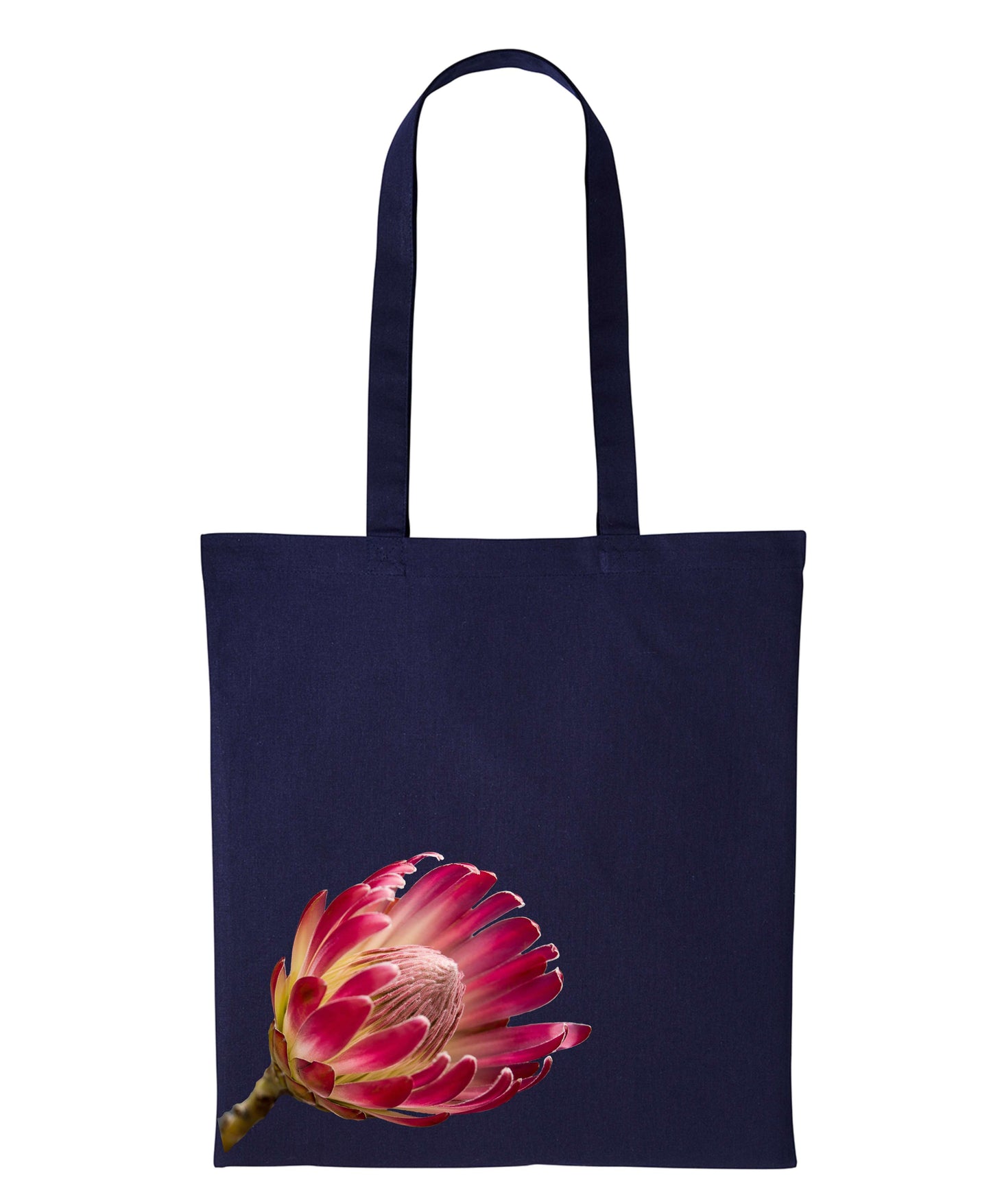 Long Handle Protea Printed Tote Bag