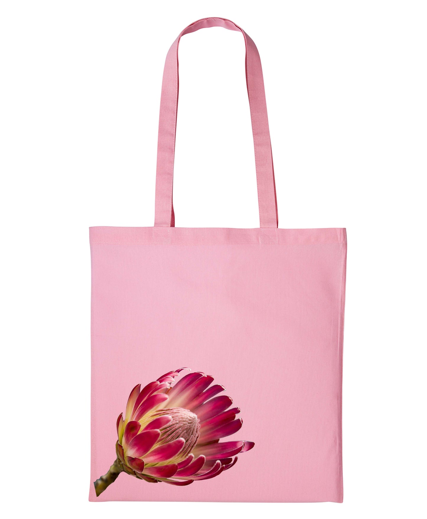 Long Handle Protea Printed Tote Bag