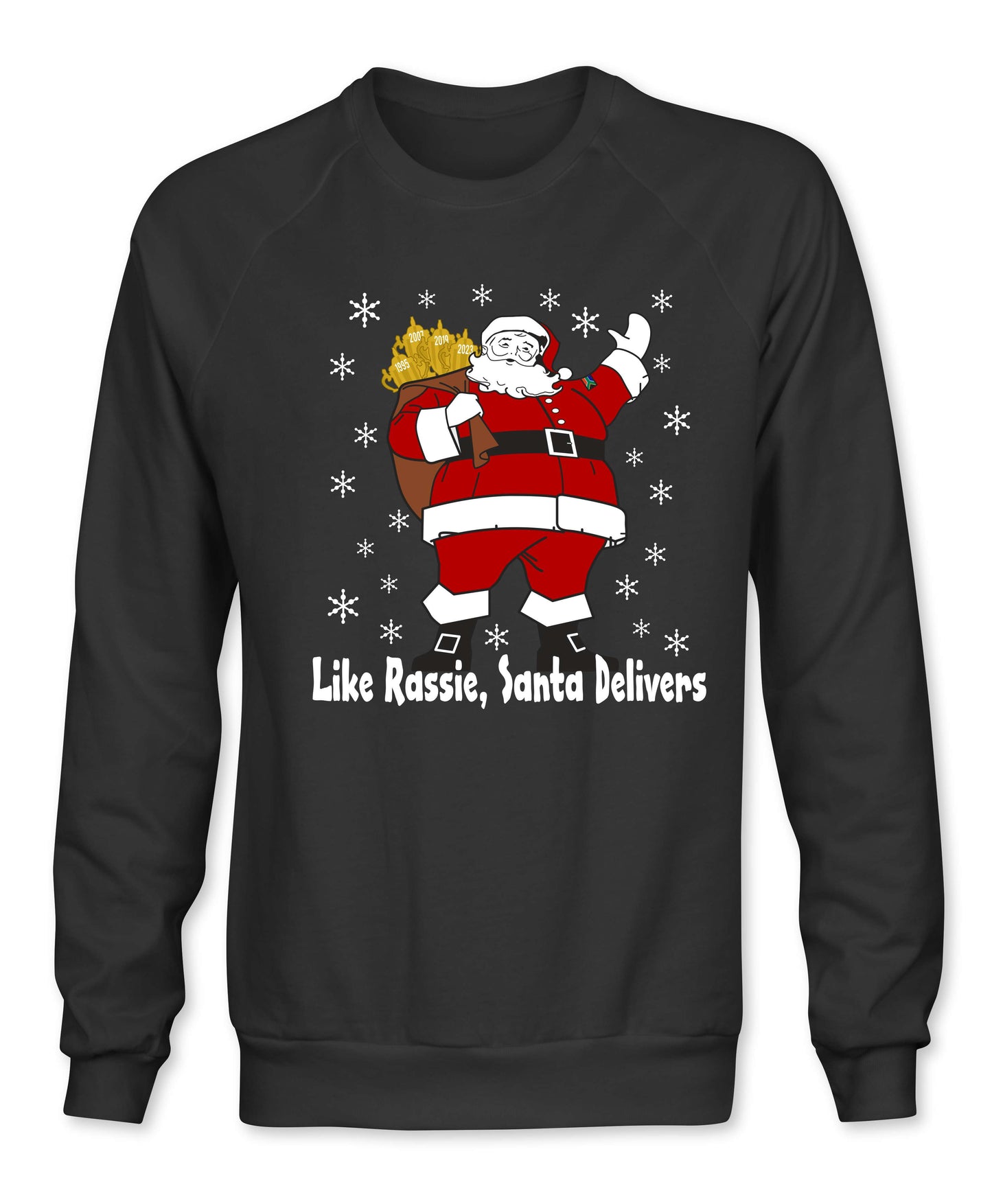 Rassie & Santa Deliver - South African Rugby Christmas Sweatshirt