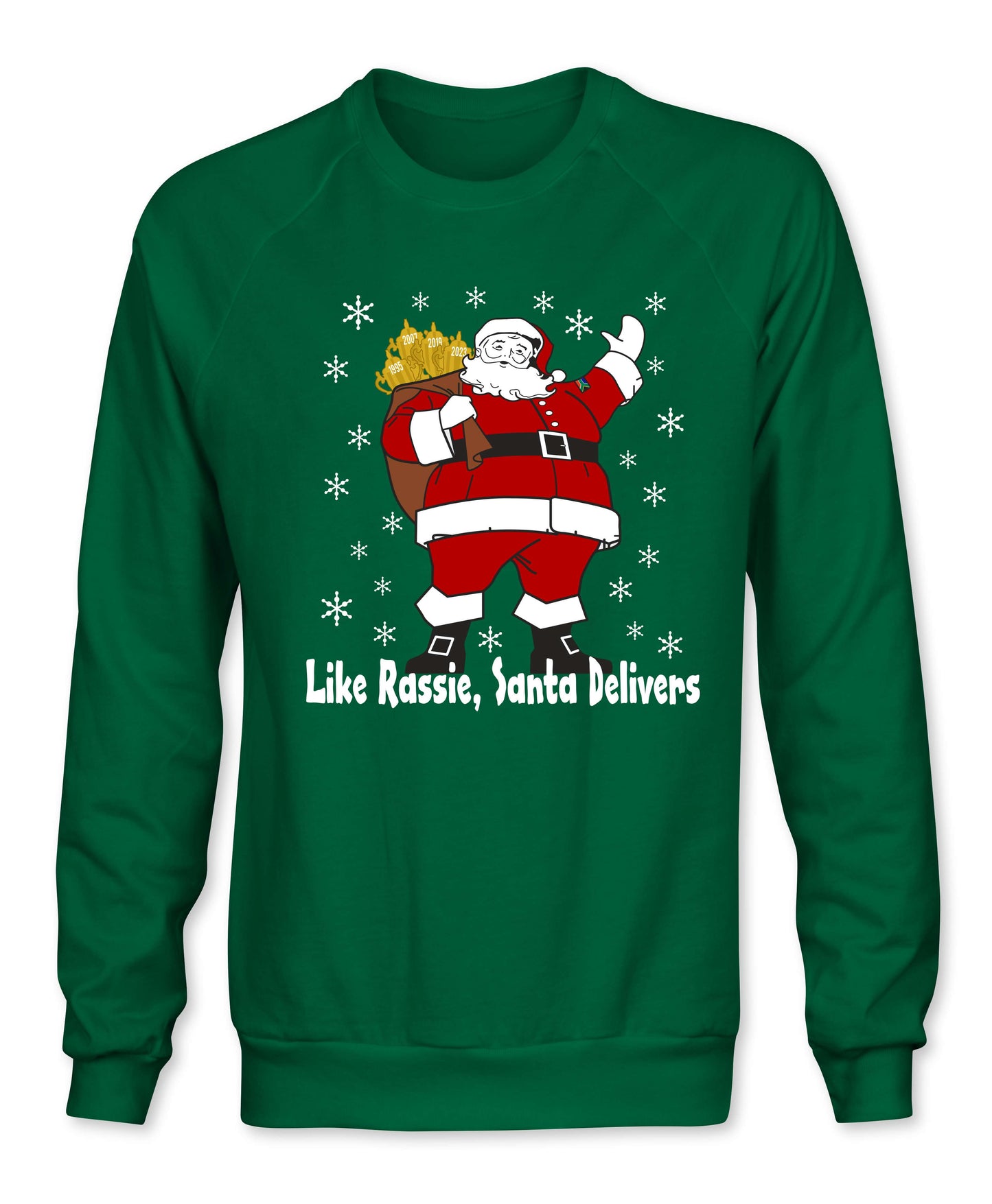 Rassie & Santa Deliver - South African Rugby Christmas Sweatshirt