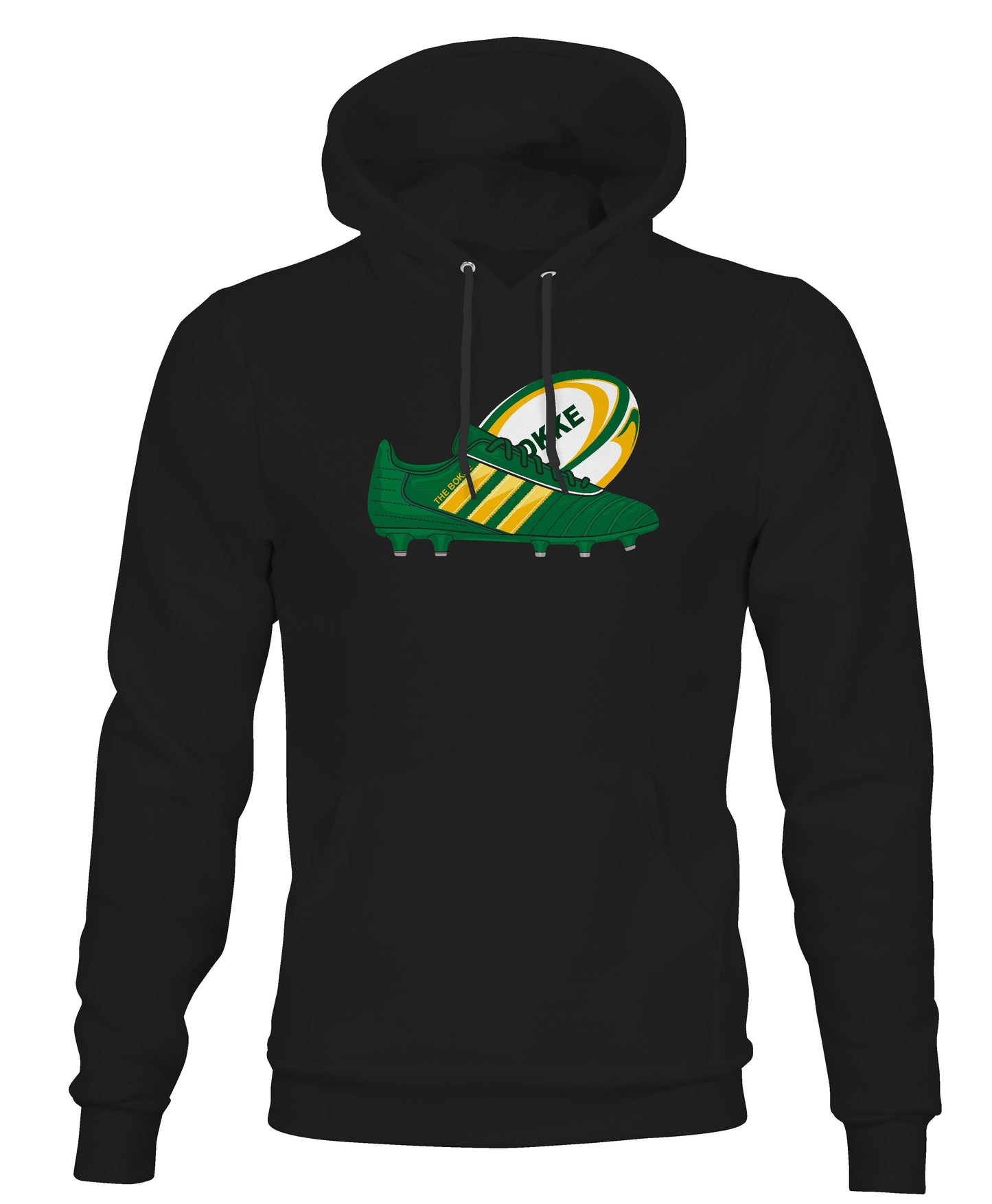 Premium South African Rugby Boot & Ball Hoodie