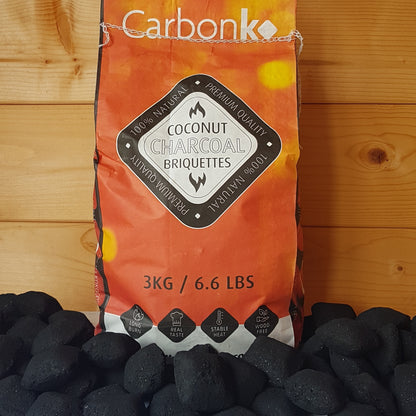 CarbonKO - Premium Coconut Shell Briquettes 12kg