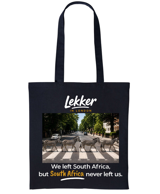 Lekker in London Zebra Crossing Tote Bag