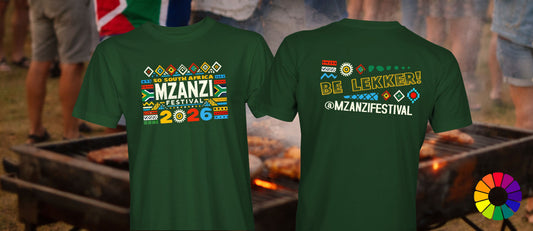 Mzanzi Festival 2026 - Big Front & Rear BE LEKKER T-Shirt