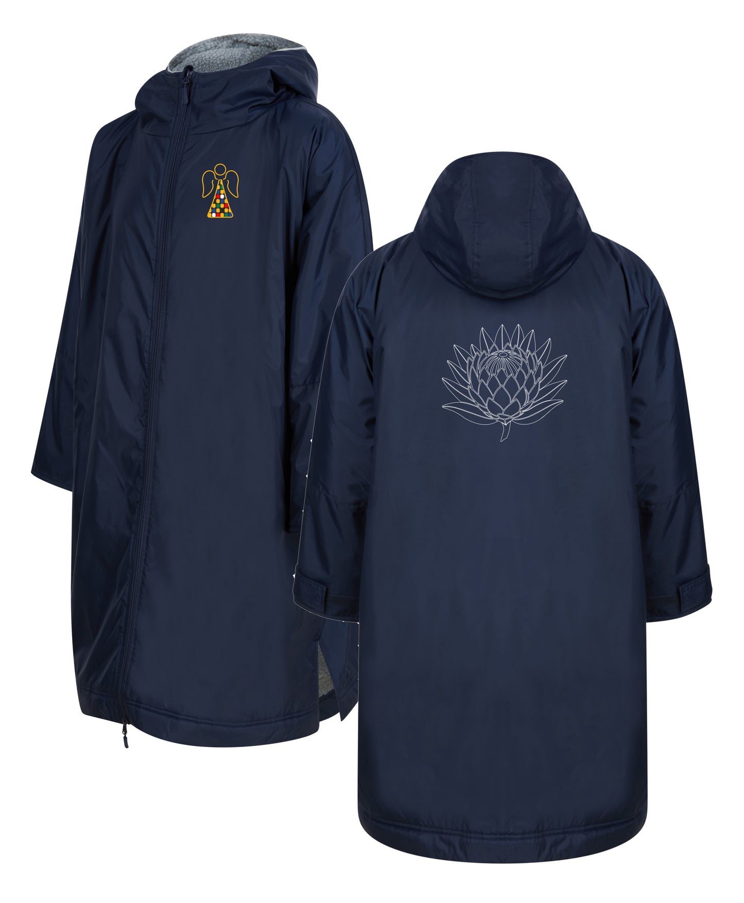 Adults - Front & Rear Angel Embroidered All Weather Robe