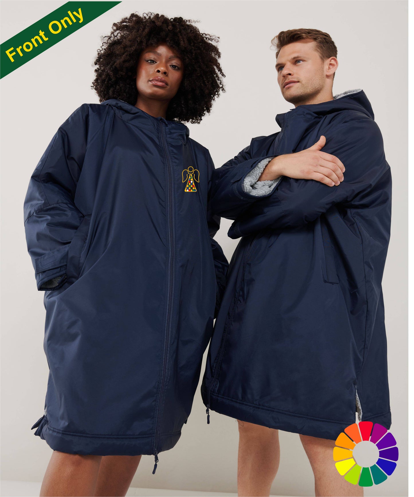 Adults - Front Angel Embroidered All Weather Robe