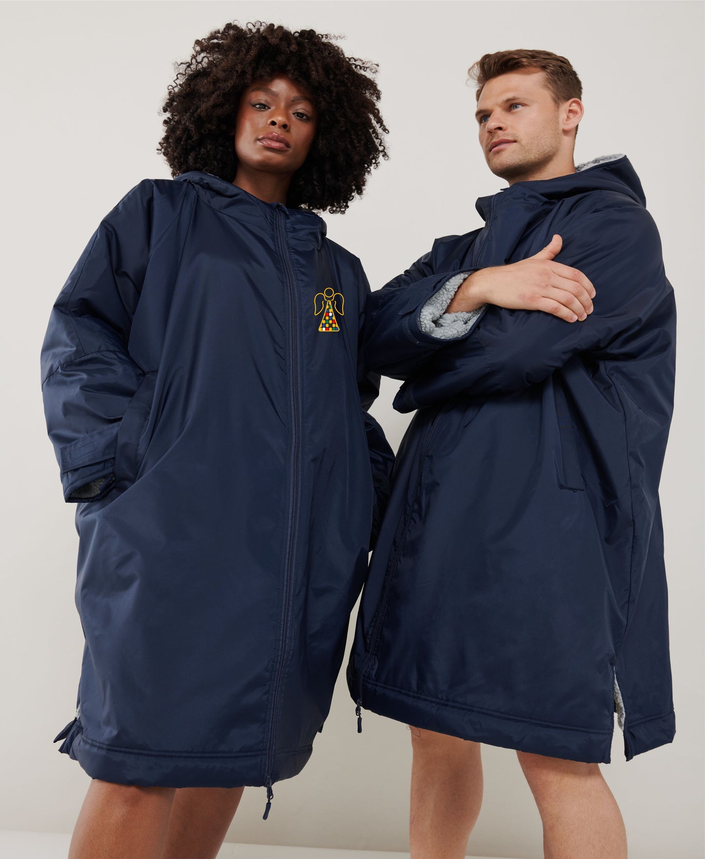 Adults - Front & Rear Angel Embroidered All Weather Robe
