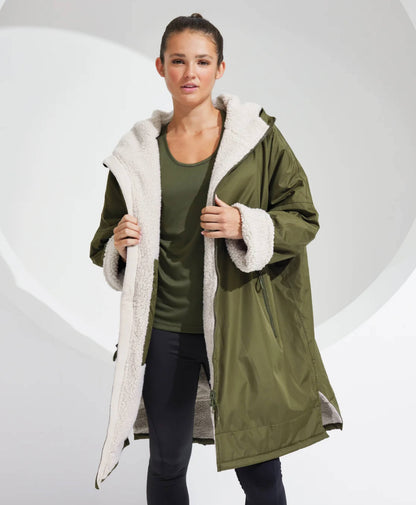 Adults - SA FLAG Embroidered All Weather Robe - Olive