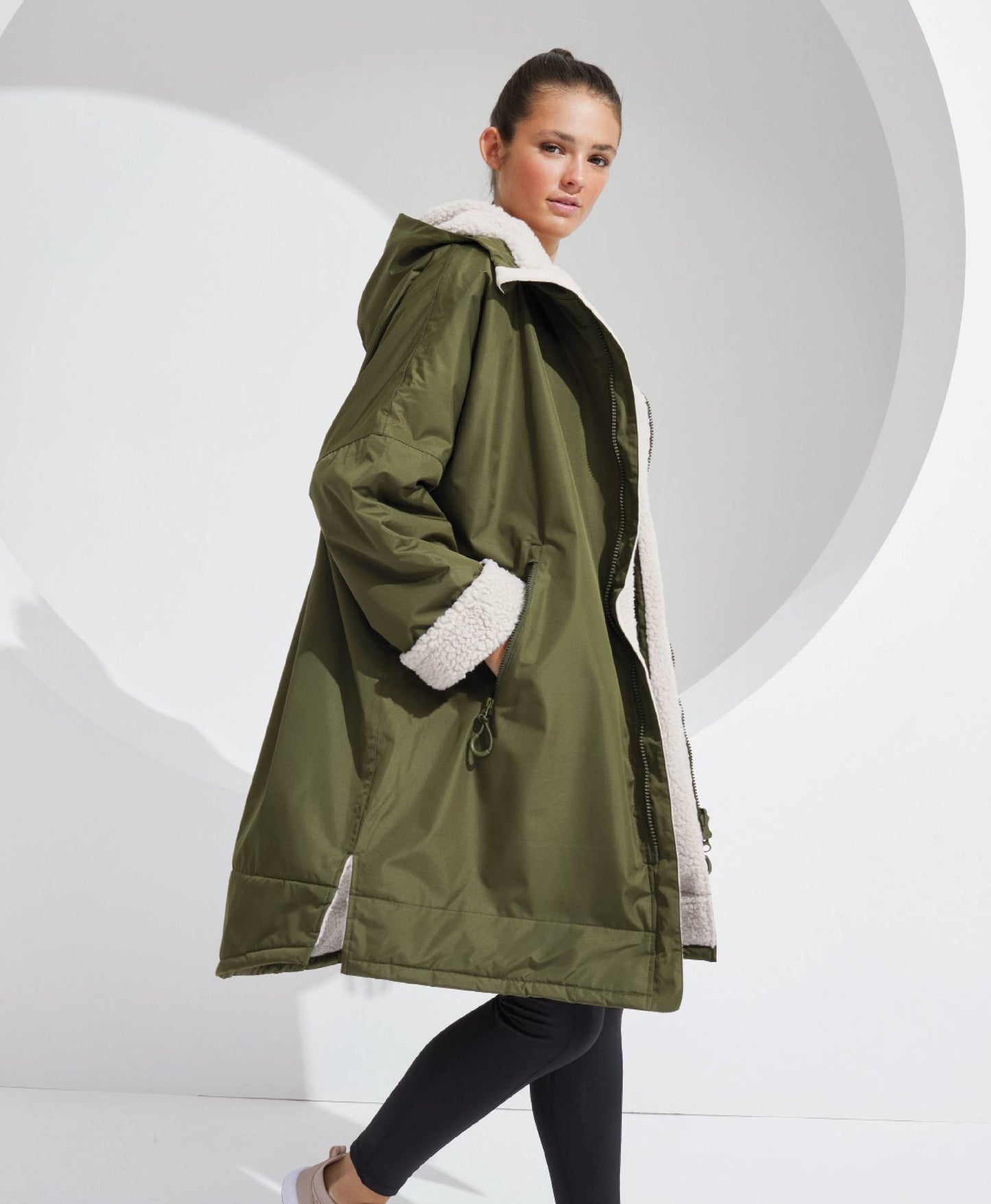 Adults - SA FLAG Embroidered All Weather Robe - Olive