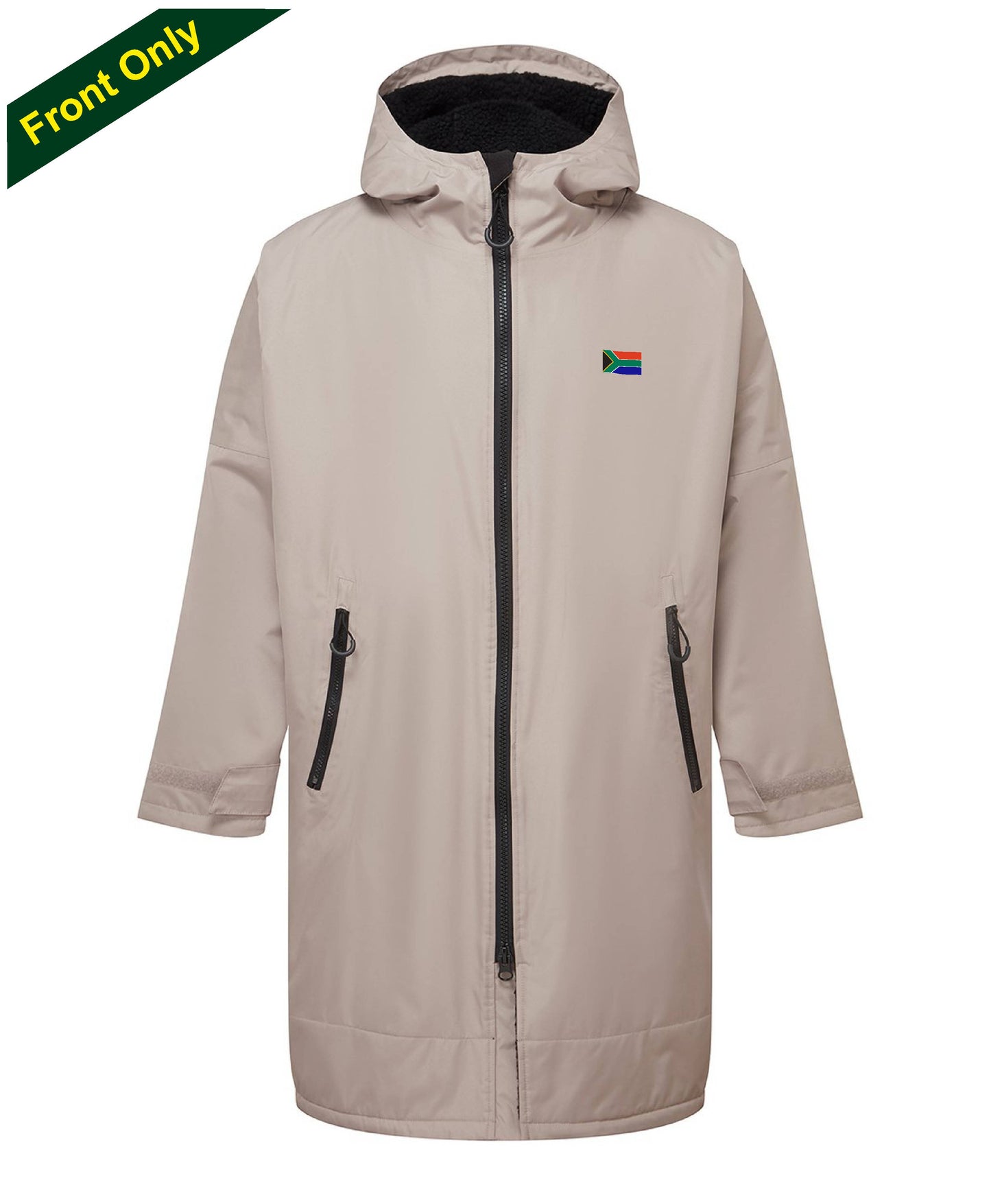 Adults - SA FLAG Embroidered All Weather Robe - Stone