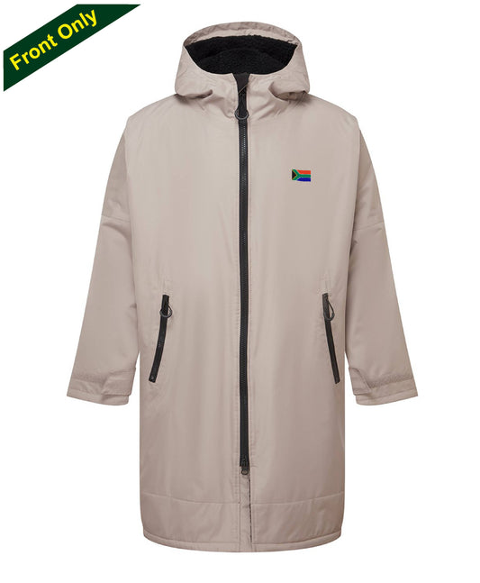 Adults - SA FLAG Embroidered All Weather Robe - Stone
