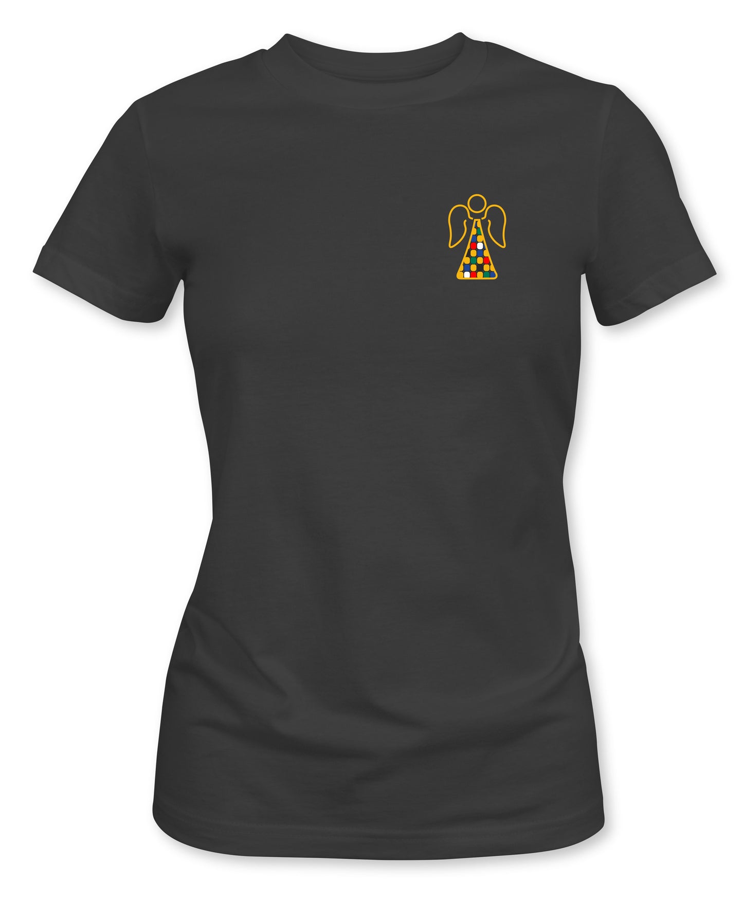Angel Left Breast Printed Ladies T-Shirt - [S to 3XL]
