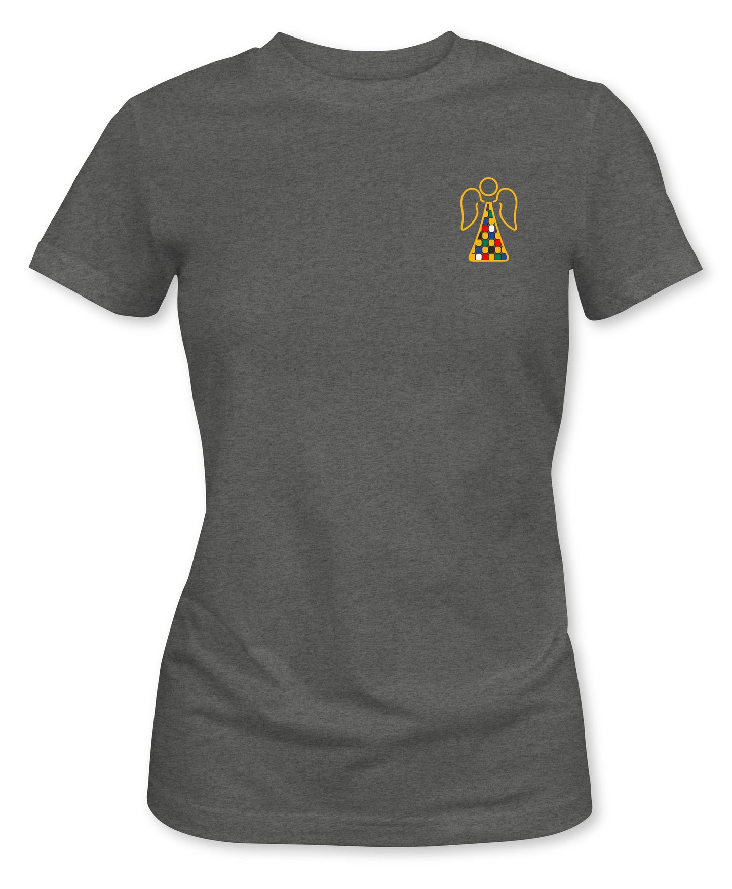 Angel Left Breast Printed Ladies T-Shirt - [S to 3XL]