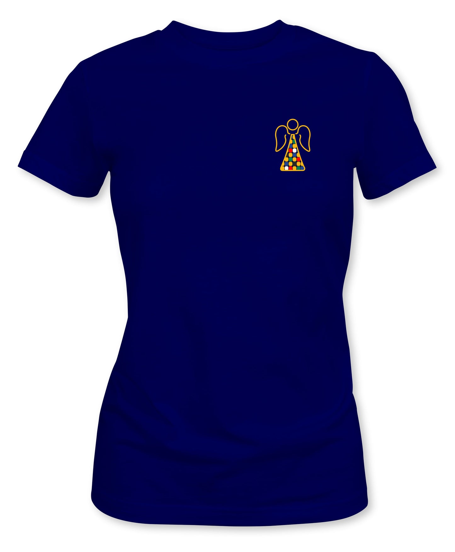 Angel Left Breast Printed Ladies T-Shirt - [S to 3XL]