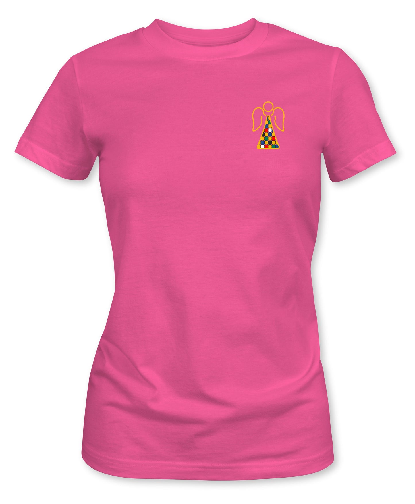 Angel Left Breast Printed Ladies T-Shirt - [S to 3XL]