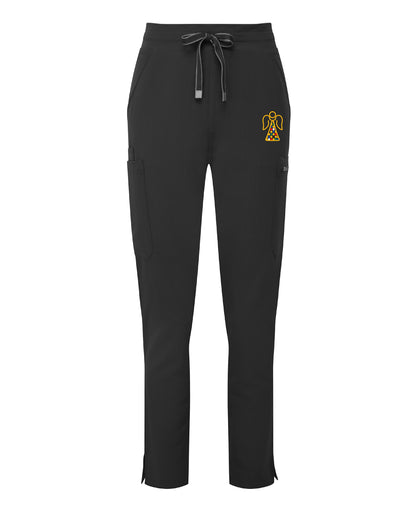Angel Embroidered Ladies Stretch Cargo Pants [XS to 3XL]