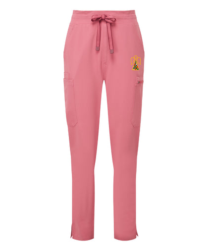 Angel Embroidered Ladies Stretch Cargo Pants [XS to 3XL]