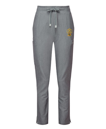 Angel Embroidered Ladies Stretch Cargo Pants [XS to 3XL]