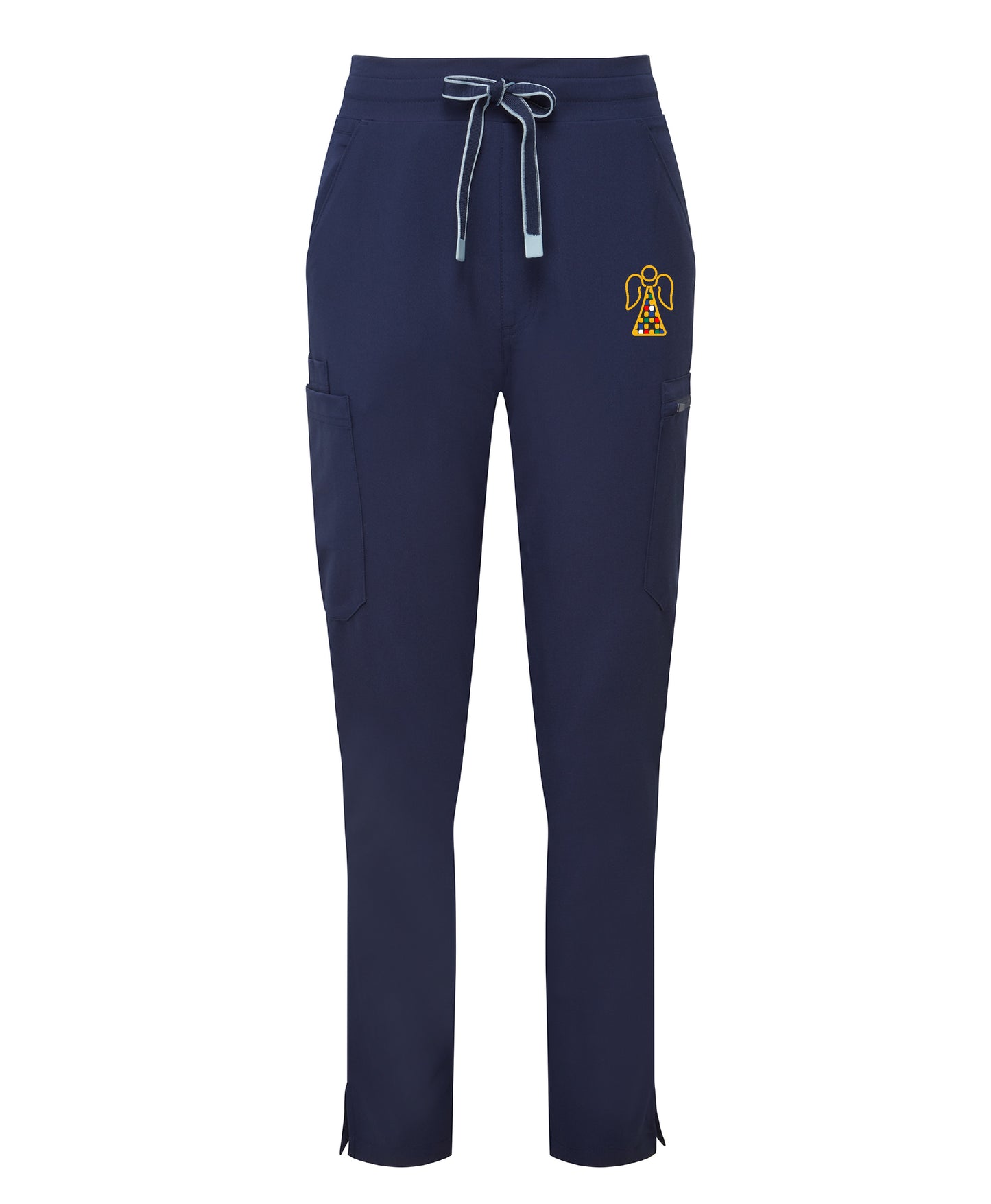 Angel Embroidered Ladies Stretch Cargo Pants [XS to 3XL]