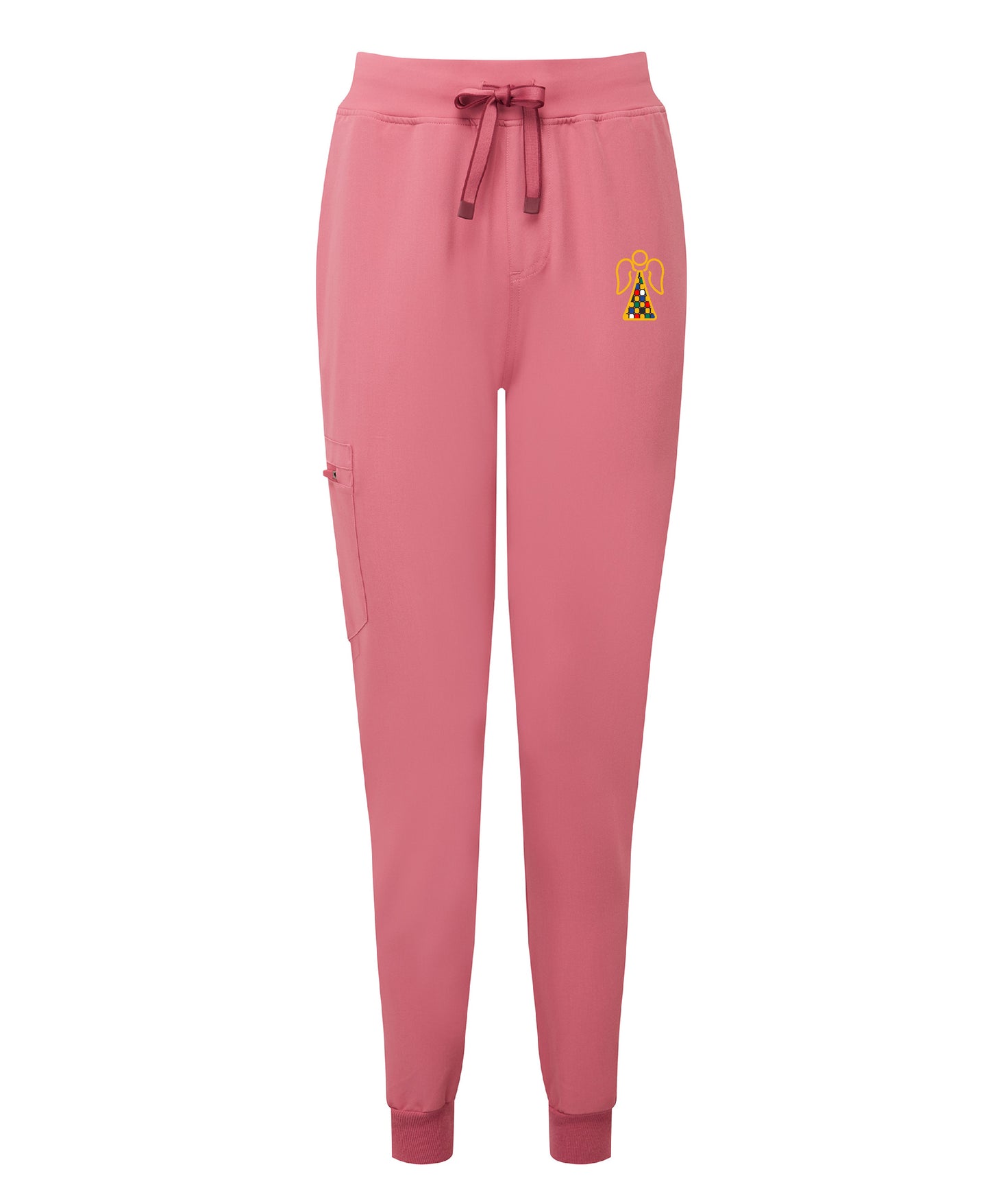 Angel Embroidered Ladies Stretch Jogger Pants [XS to 3XL]
