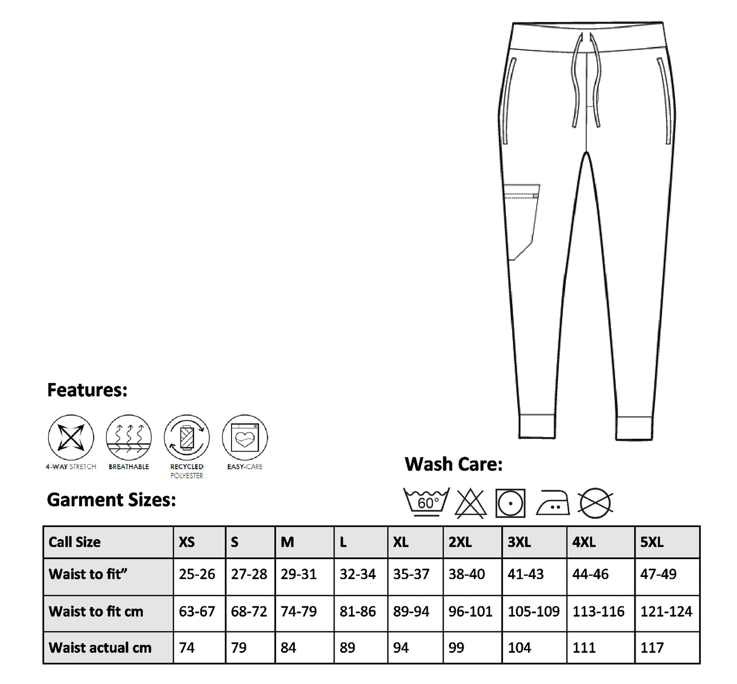 Angel Embroidered Ladies Stretch Jogger Pants [XS to 3XL]