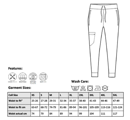 Angel Embroidered Ladies Stretch Jogger Pants [XS to 3XL]
