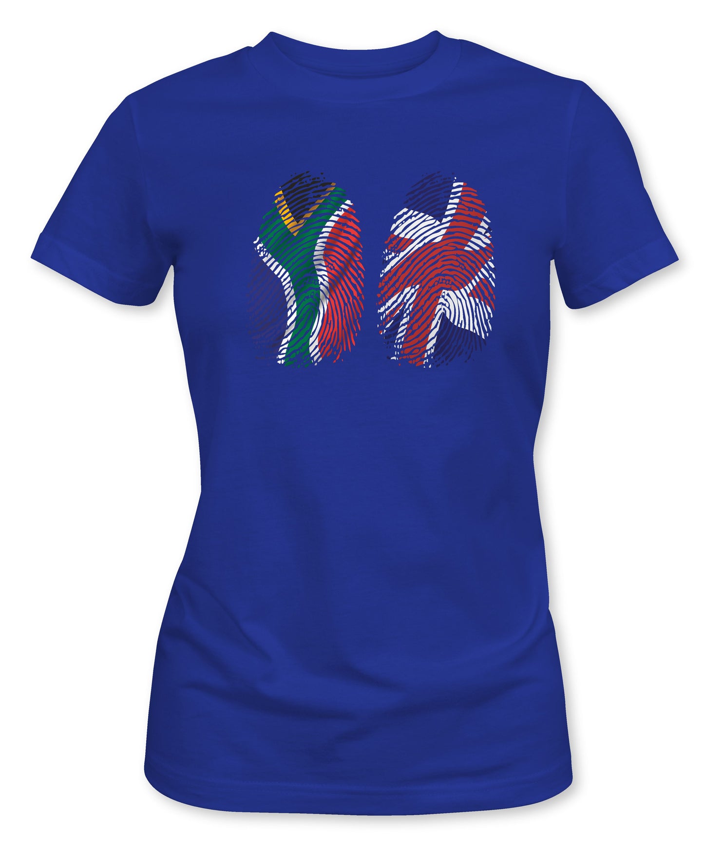 Ladies Fit SA/UK Dual Fingerprints T-Shirt