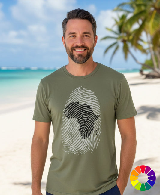 Africa Fingerprint Map T-Shirt