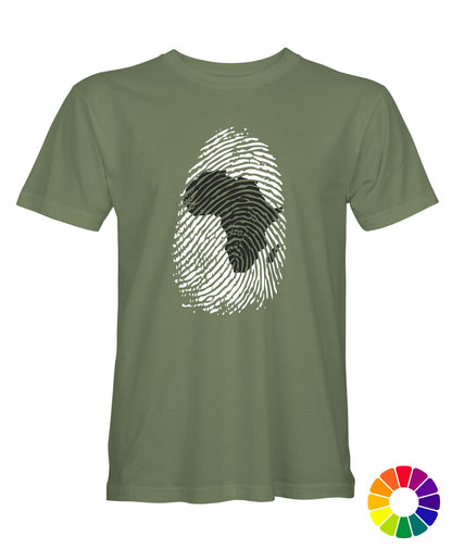 Africa Fingerprint Map T-Shirt