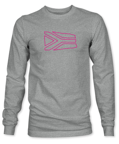 Unisex / Mens Arty South African Flag Long Sleeve T-Shirt