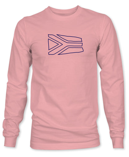 Unisex / Mens Arty South African Flag Long Sleeve T-Shirt