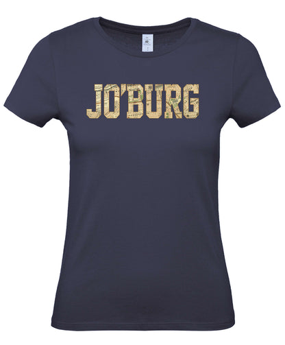 Ladies Fit Jo'berg Retro Map T-Shirt