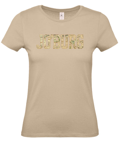 Ladies Fit Jo'berg Retro Map T-Shirt