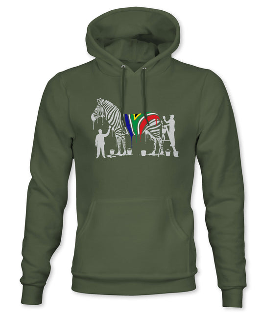 Premium Painted Zebra Hoodie