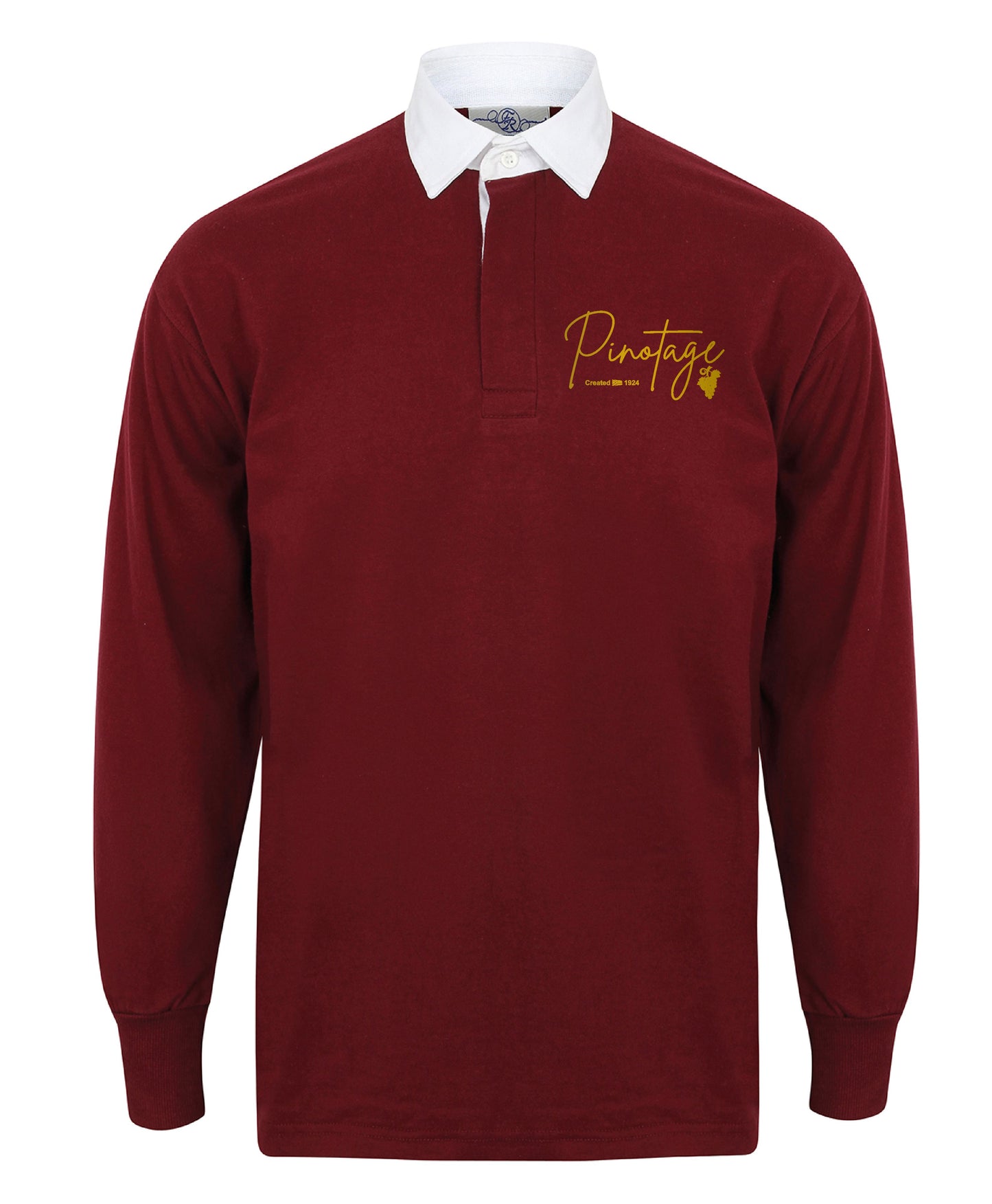 Retro Pinotage Embroidered Rugby Jersey