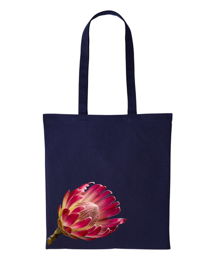 Long Handle Protea Printed Tote Bag