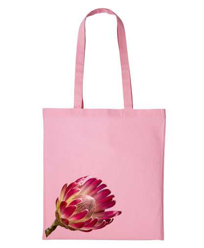 Long Handle Protea Printed Tote Bag