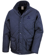 Unisex Diamond Quilted Embroidered Rugby Jacket