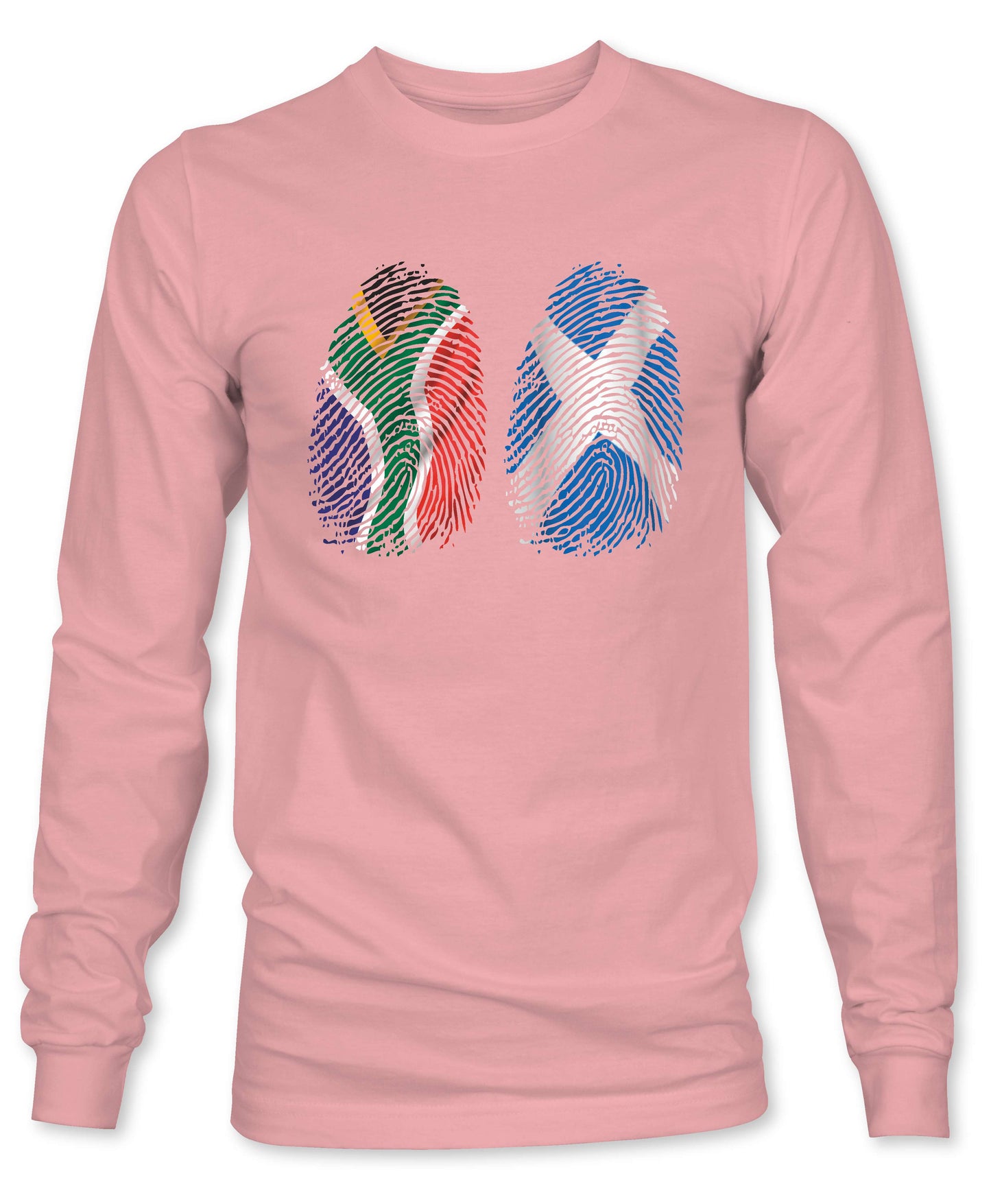 Unisex SA/SCOTLAND Dual Fingerprints Long Sleeve T-Shirt