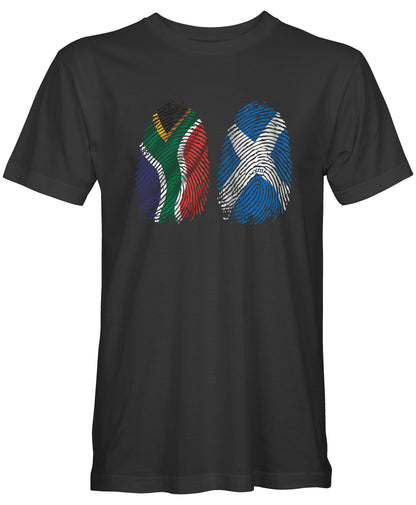 Unisex SA/SCOTLAND Dual Fingerprints T-Shirt