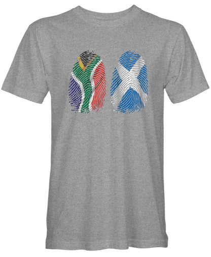 Unisex SA/SCOTLAND Dual Fingerprints T-Shirt
